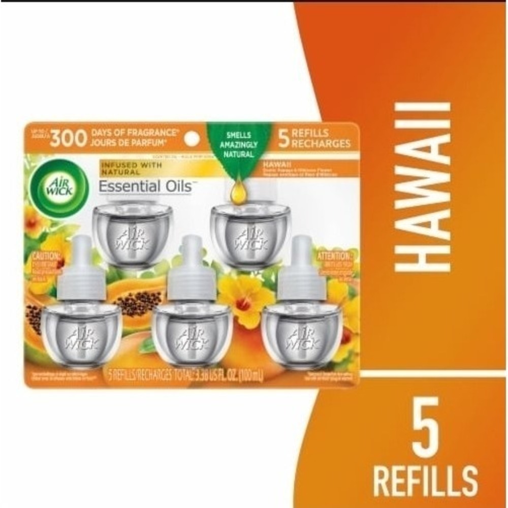 Air Wick Plug-in Scented‎ Air Freshener Oil, Papaya and Hibiscus Flower - 0.67oz